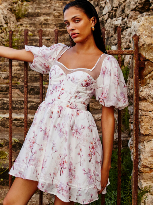 Gracious Floral Mini Dress