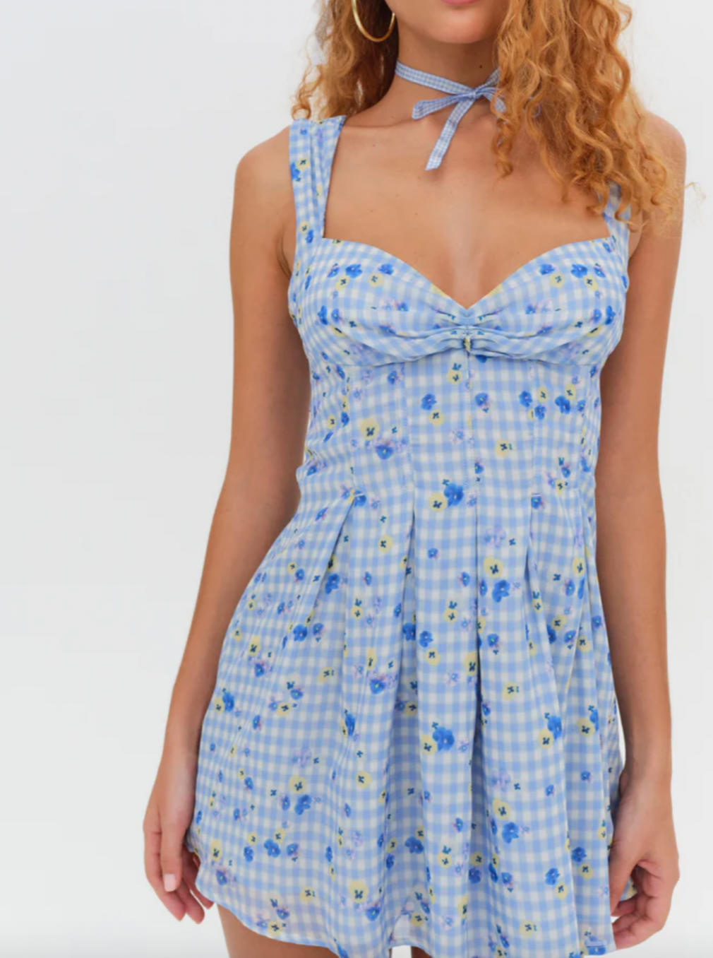 for love and lemons eileen mini dress For Love and Lemons Eileen Mini Dress October Floral Size M