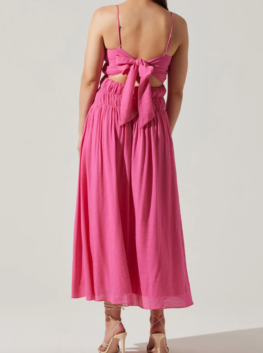Andrina Smocked Midi Dress
