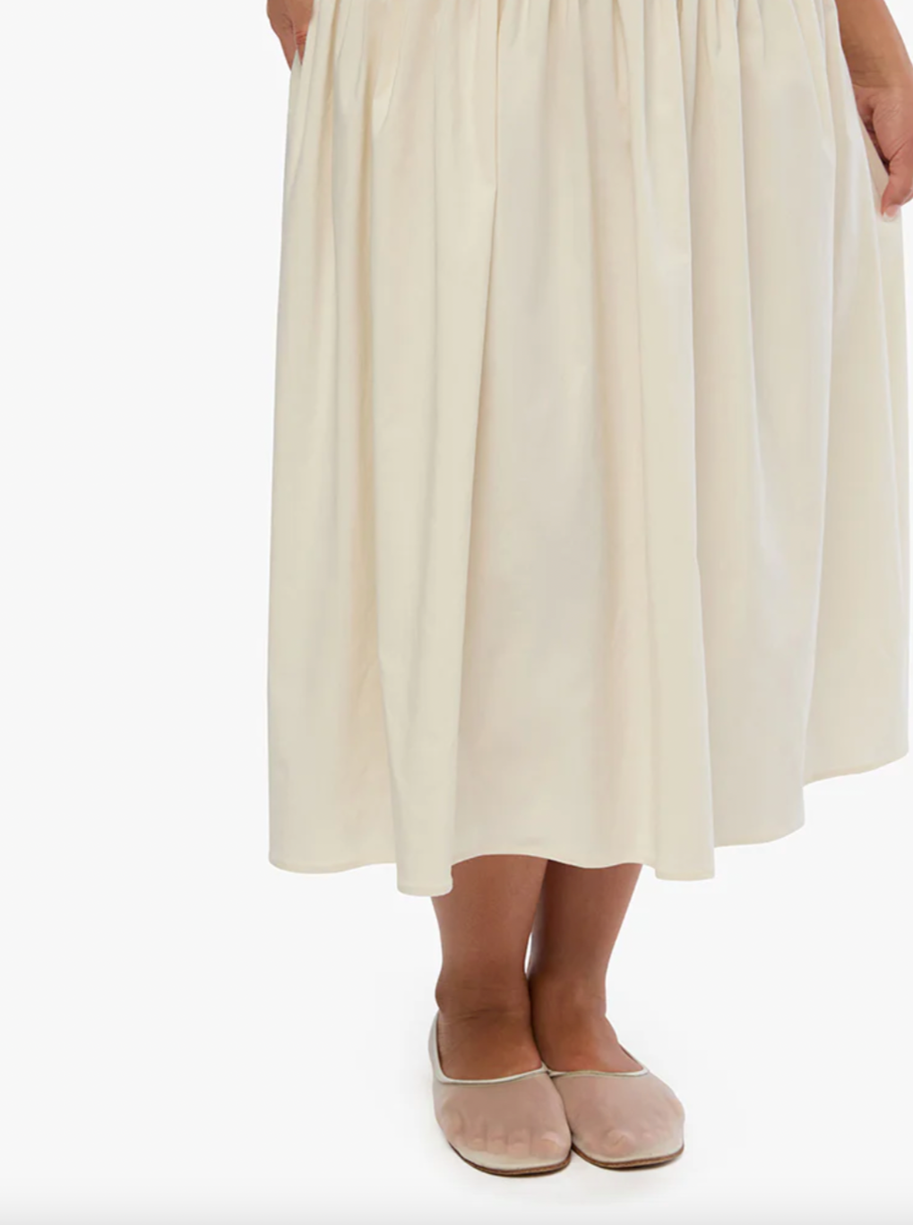 Smocked Drop Waist Midi Dress - Ivory | Salt Nantucket Salt Boutique Smocked Drop Waist Midi Dress - Ivory | Salt Nantucket Salt Boutique