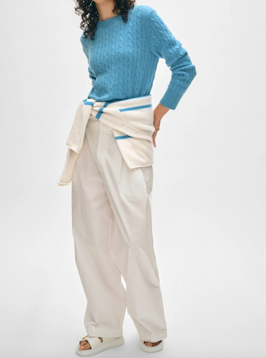 Cashmere Cable Crewneck