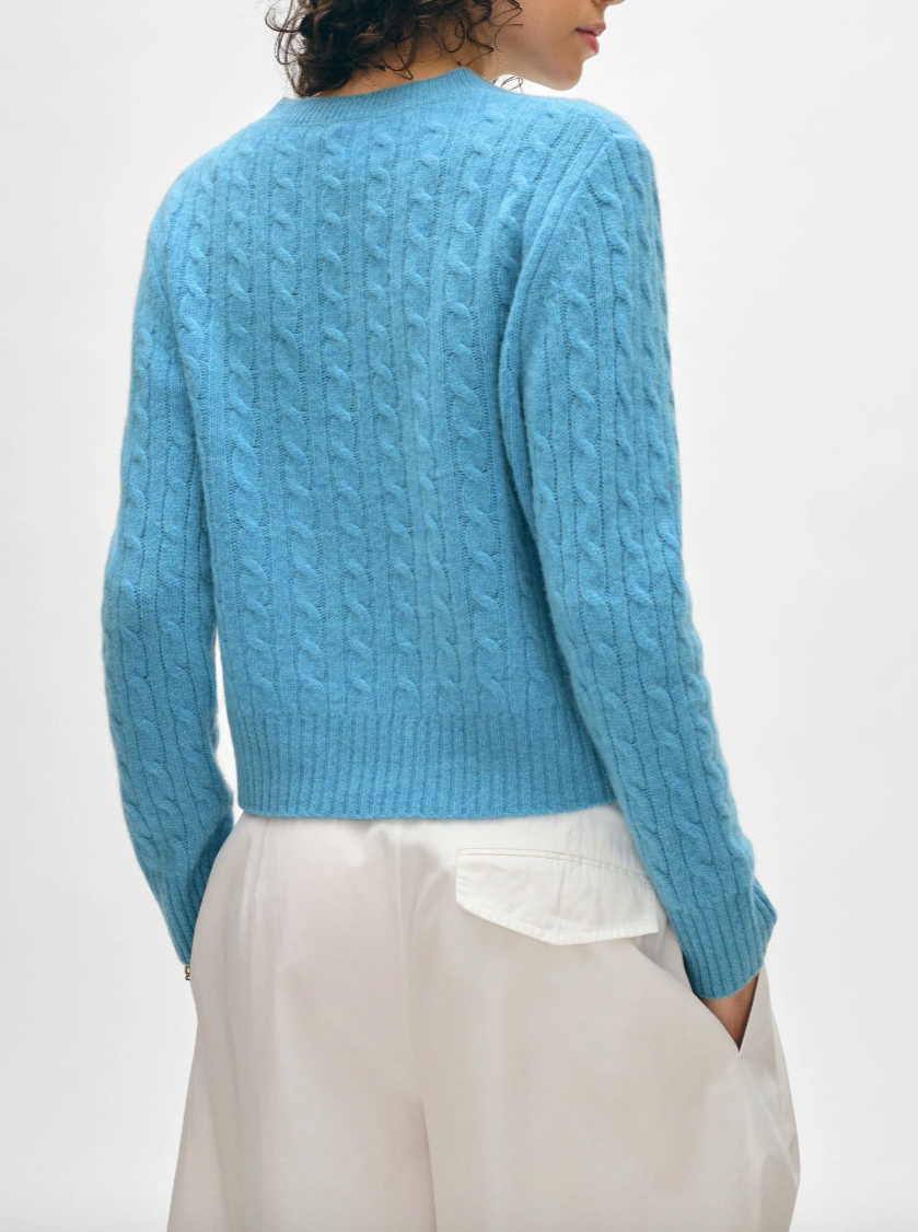 Cashmere Cable Crewneck