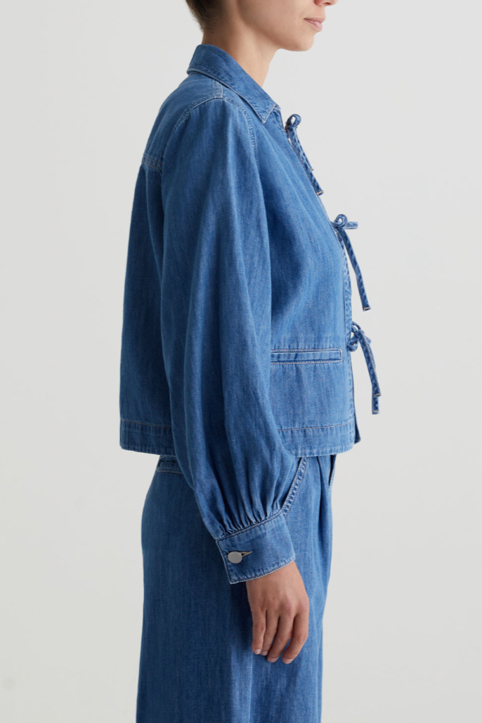 Dottie Tie-Front Denim Jacket
