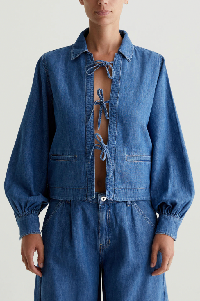 Dottie Tie-Front Denim Jacket