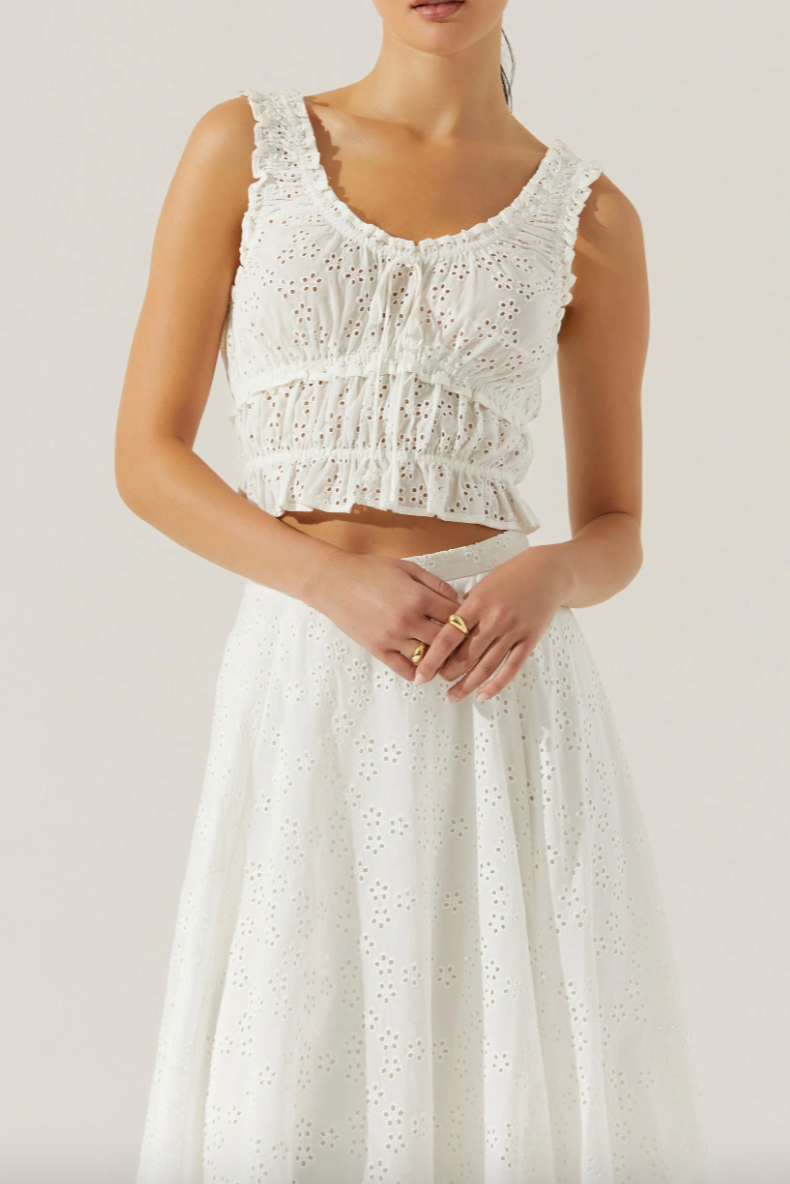 Kissel Tiered Eyelet Top