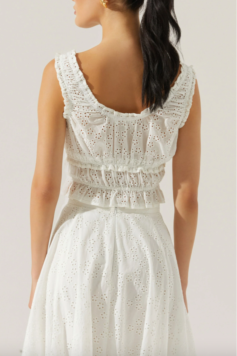 Kissel Tiered Eyelet Top