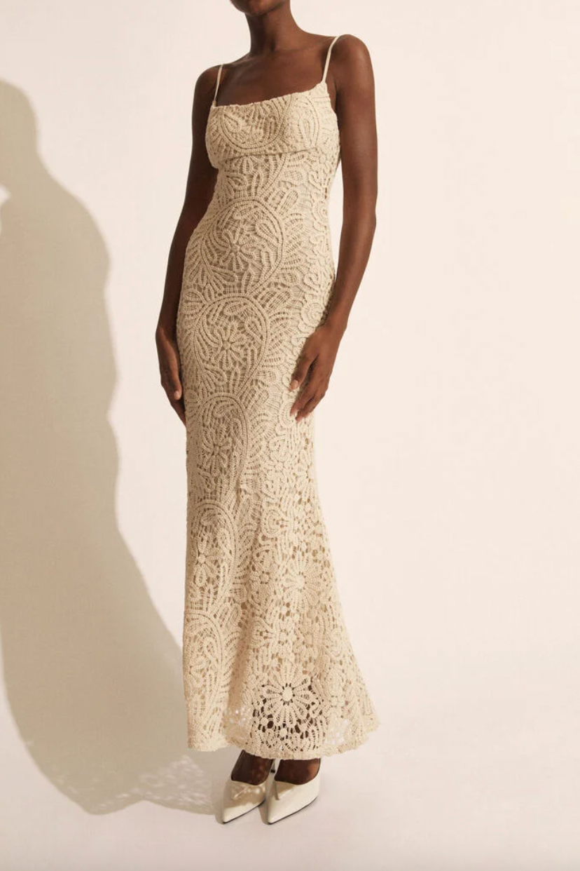 Adoni Crochet Midi Dress