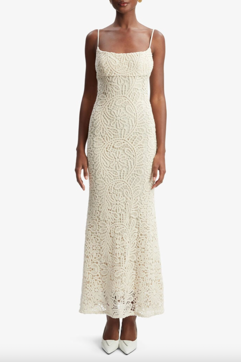 Adoni Crochet Midi Dress