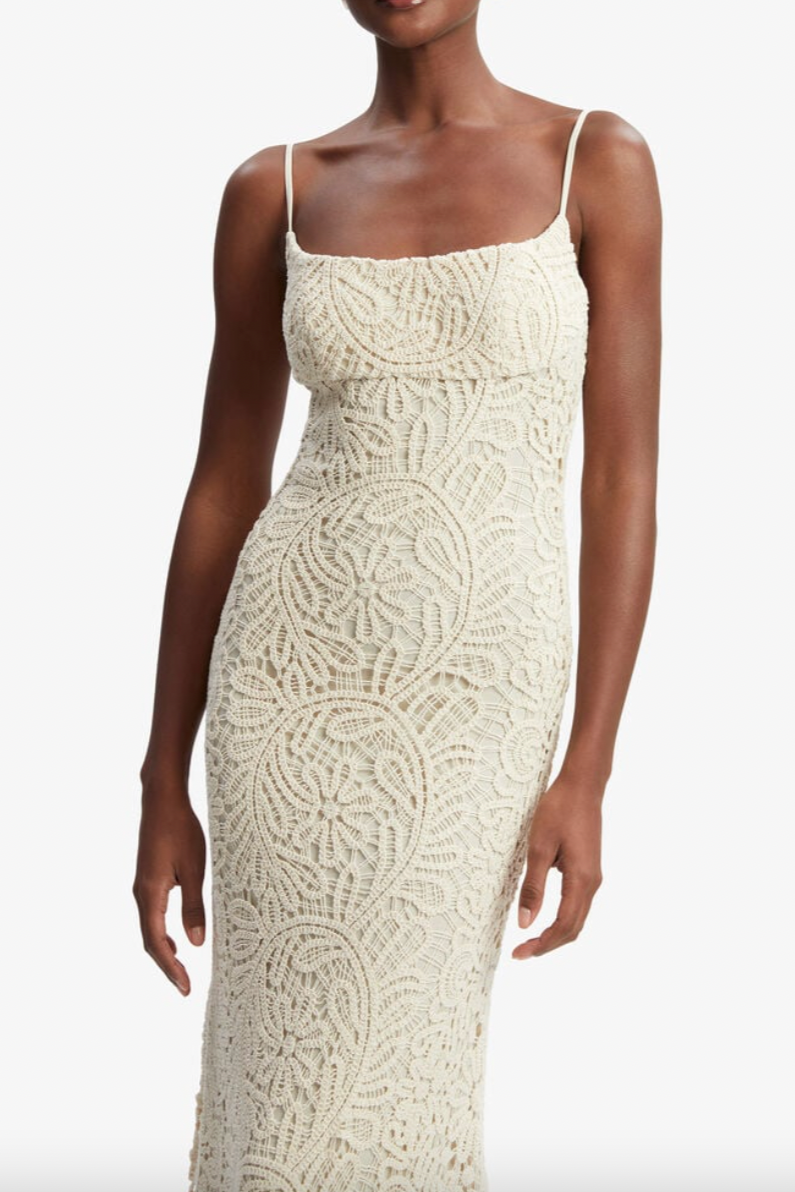 Adoni Crochet Midi Dress