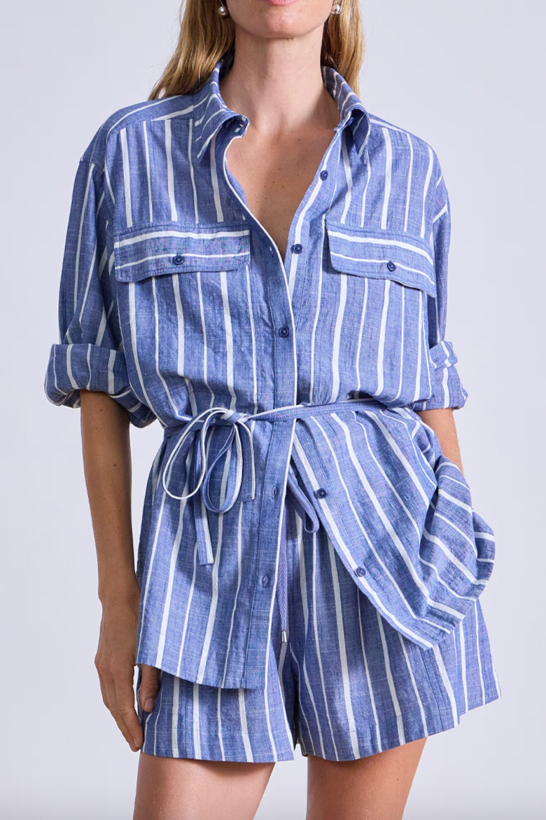 Flowe Pocket Button Up
