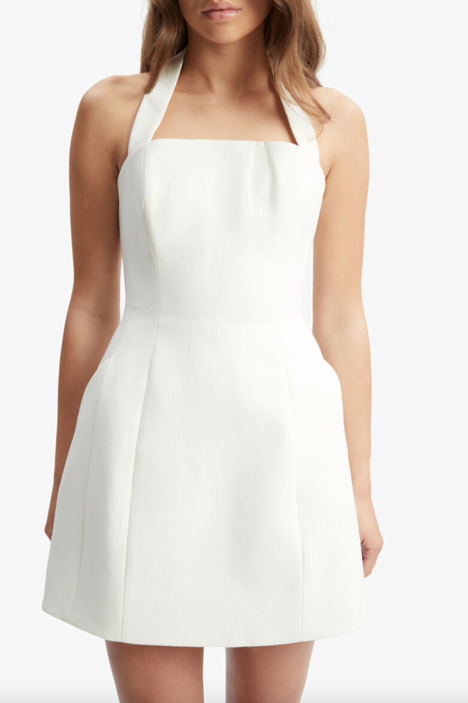 nevelle hourglass halter dress Bardot Women's Nevelle Hourglass Halter Dress, White, 12