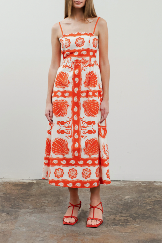 Spaghetti Strap Midi Dress