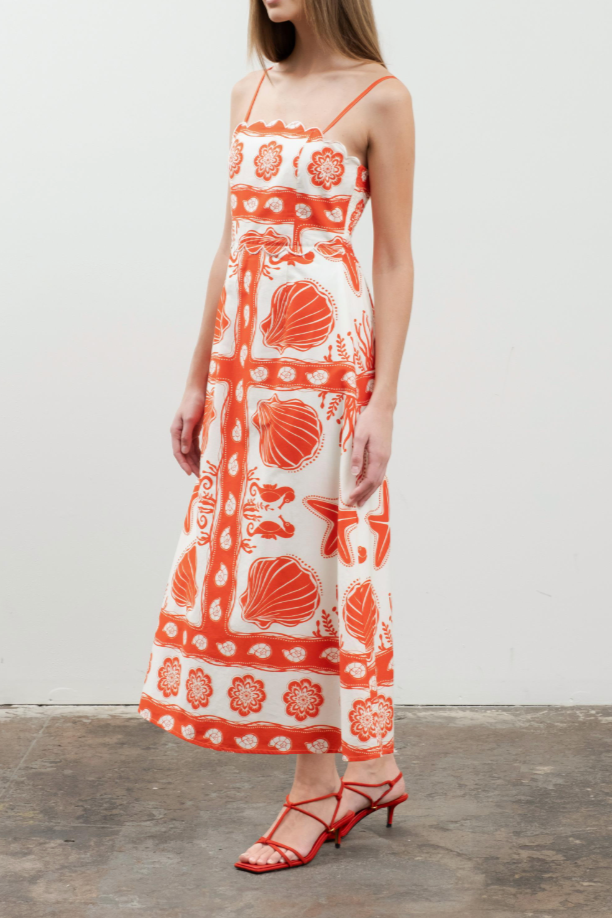 Spaghetti Strap Midi Dress