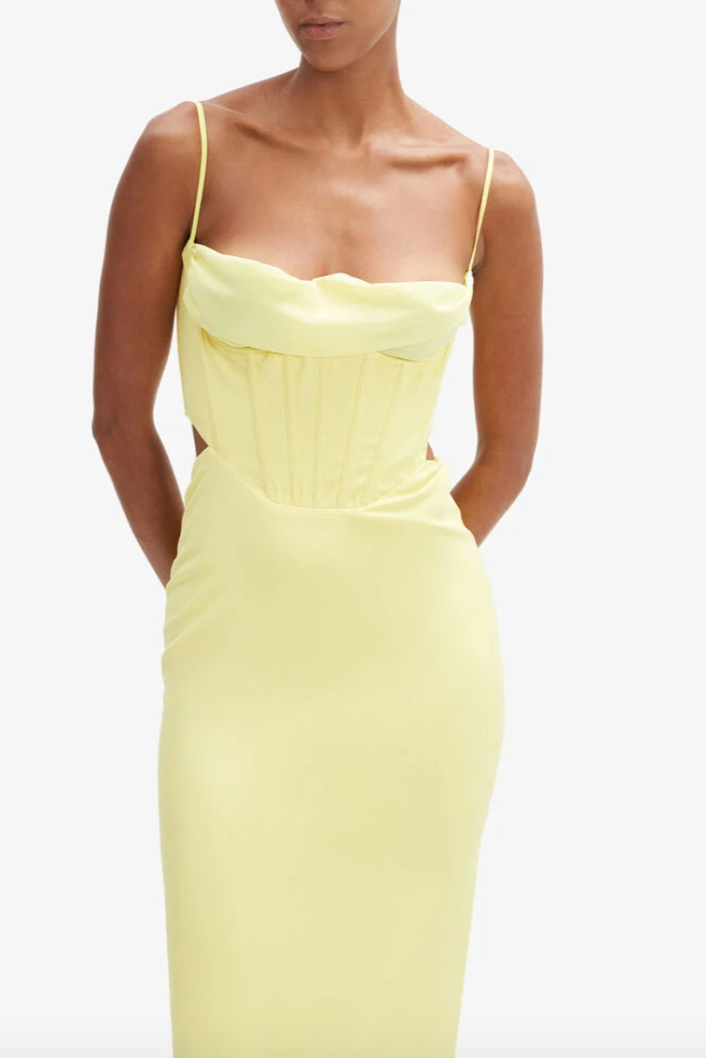 Bardot Martini Midi Dress Limoncello Bardot Martini Midi Dress Limoncello