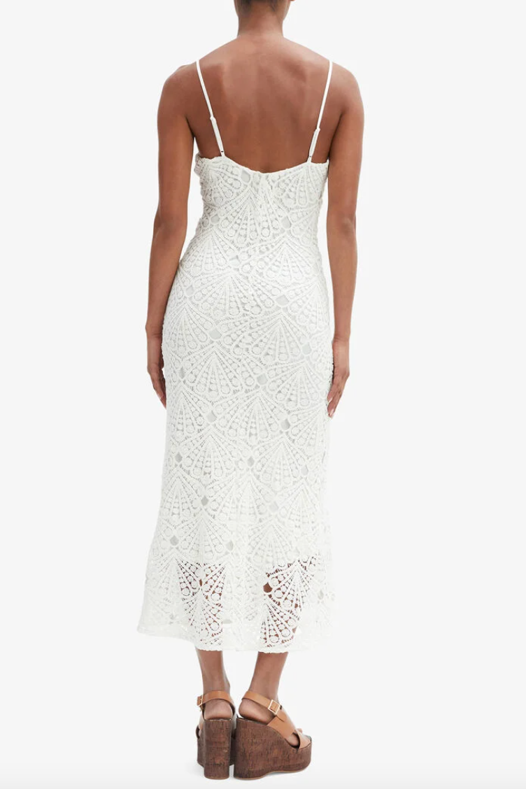 adoni crochet midi dress BARDOT Adoni Crochet Midi Dress