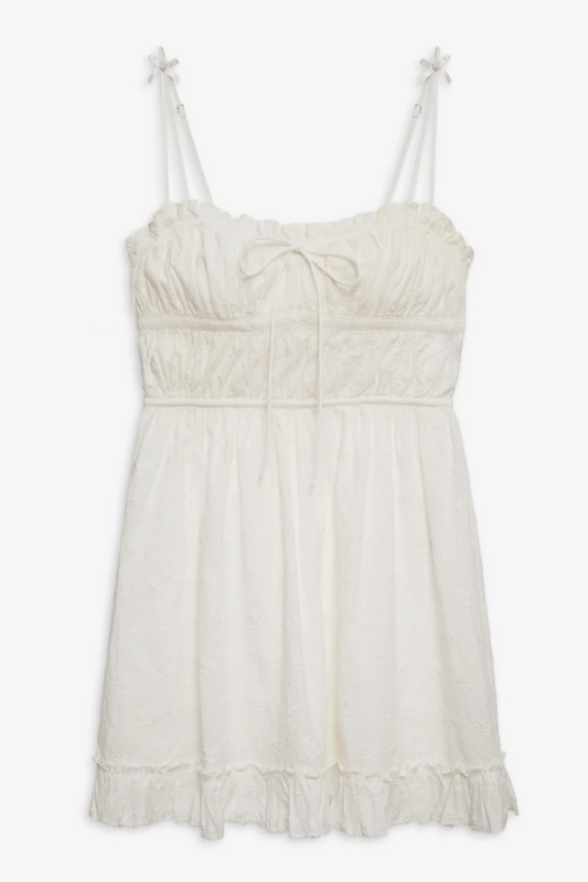Edie Eyelet Slip Mini Dress