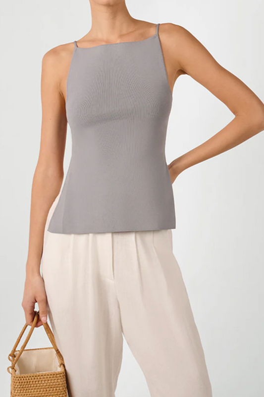 High Neck Straight Top