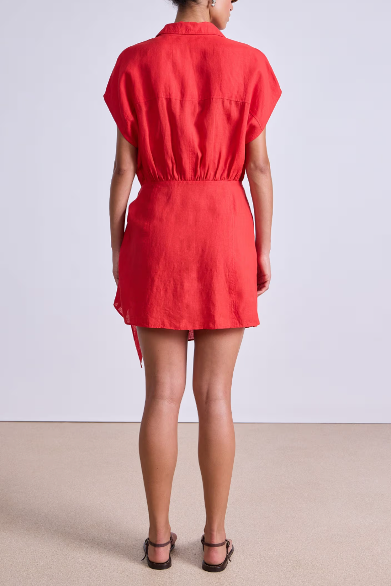 red sarong dress Stillwater Sarong Mini Dress