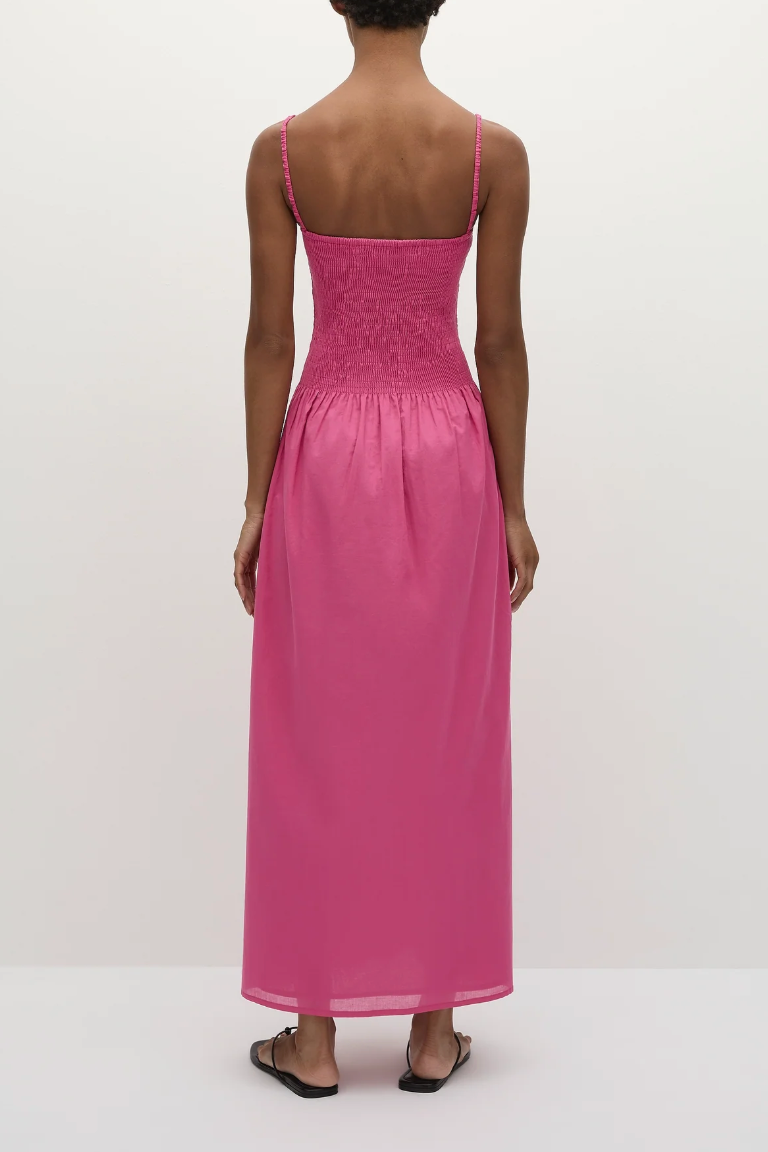 elastic bodice maxi dress Gracie Maxi Dress In Jade Green