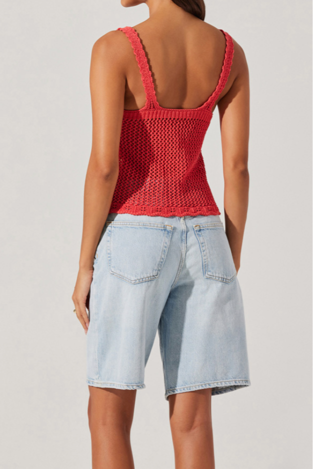 Kalaya Crochet Knit Top