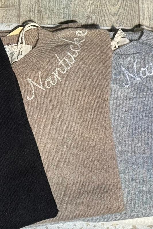 Cashmere "Nantucket" Sweater - Carmel