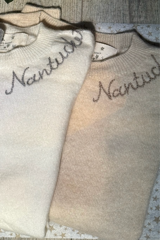 Cashmere "Nantucket" Sweater - Oatmeal