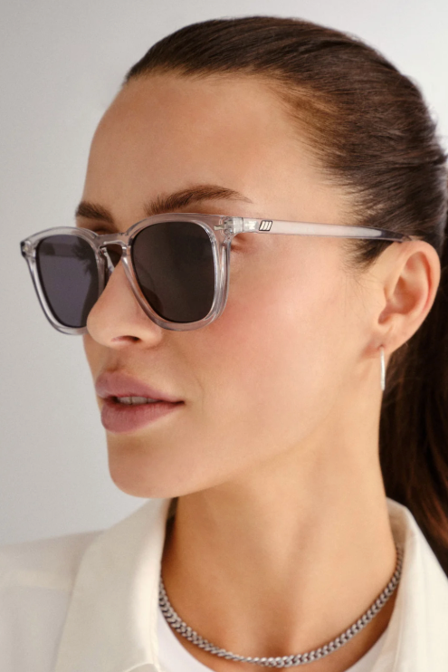 Le Specs No Biggie Sunglasses - Black / Smoke Mono