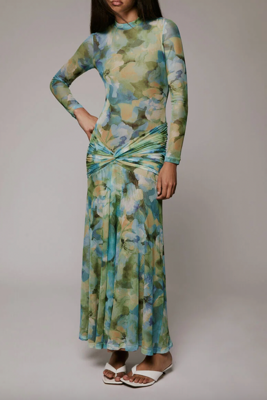 Lea Floral Mesh Dress