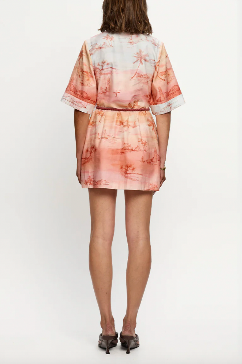 Sunset Shirt Mini Dress