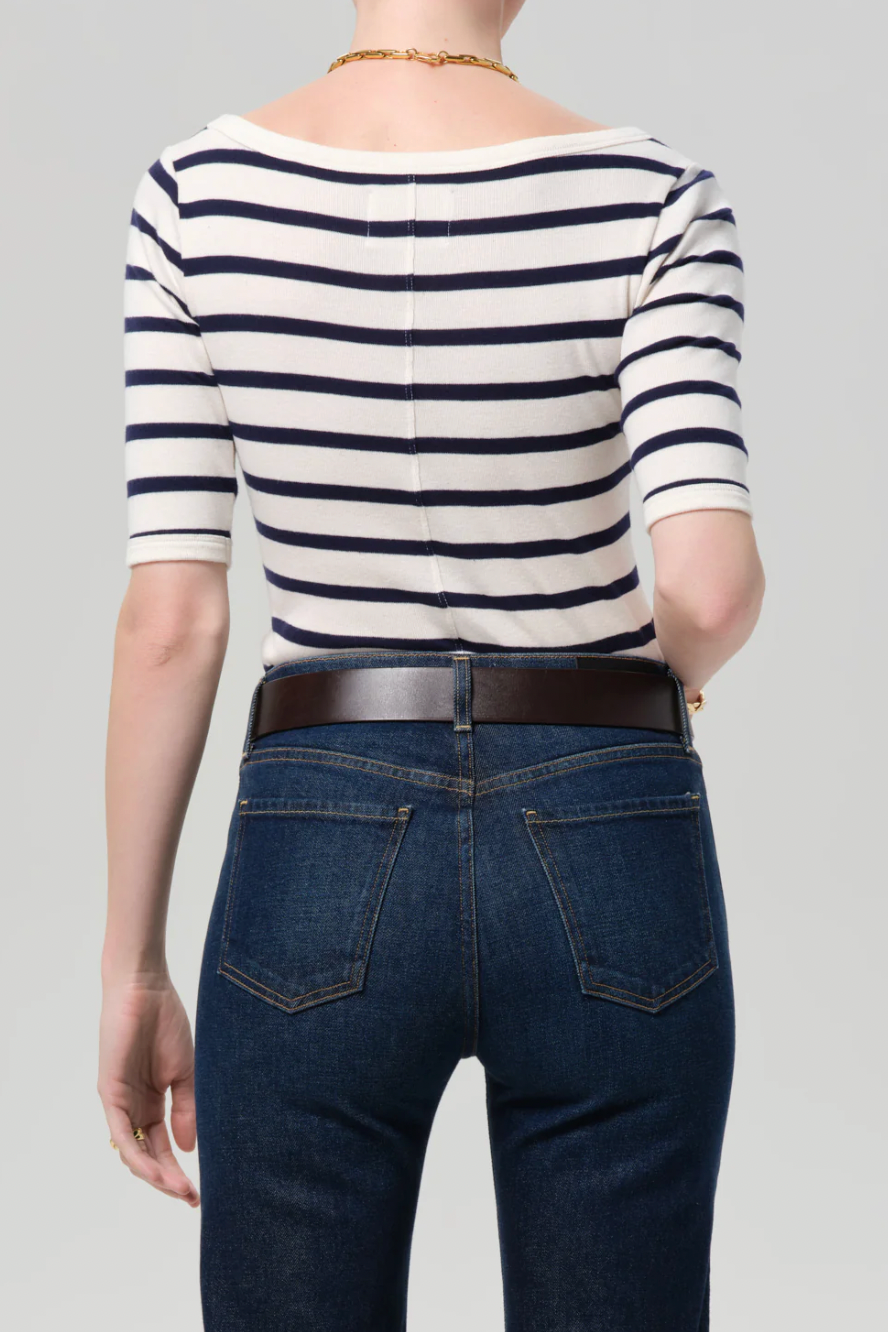 Boat Neck Slim Tee