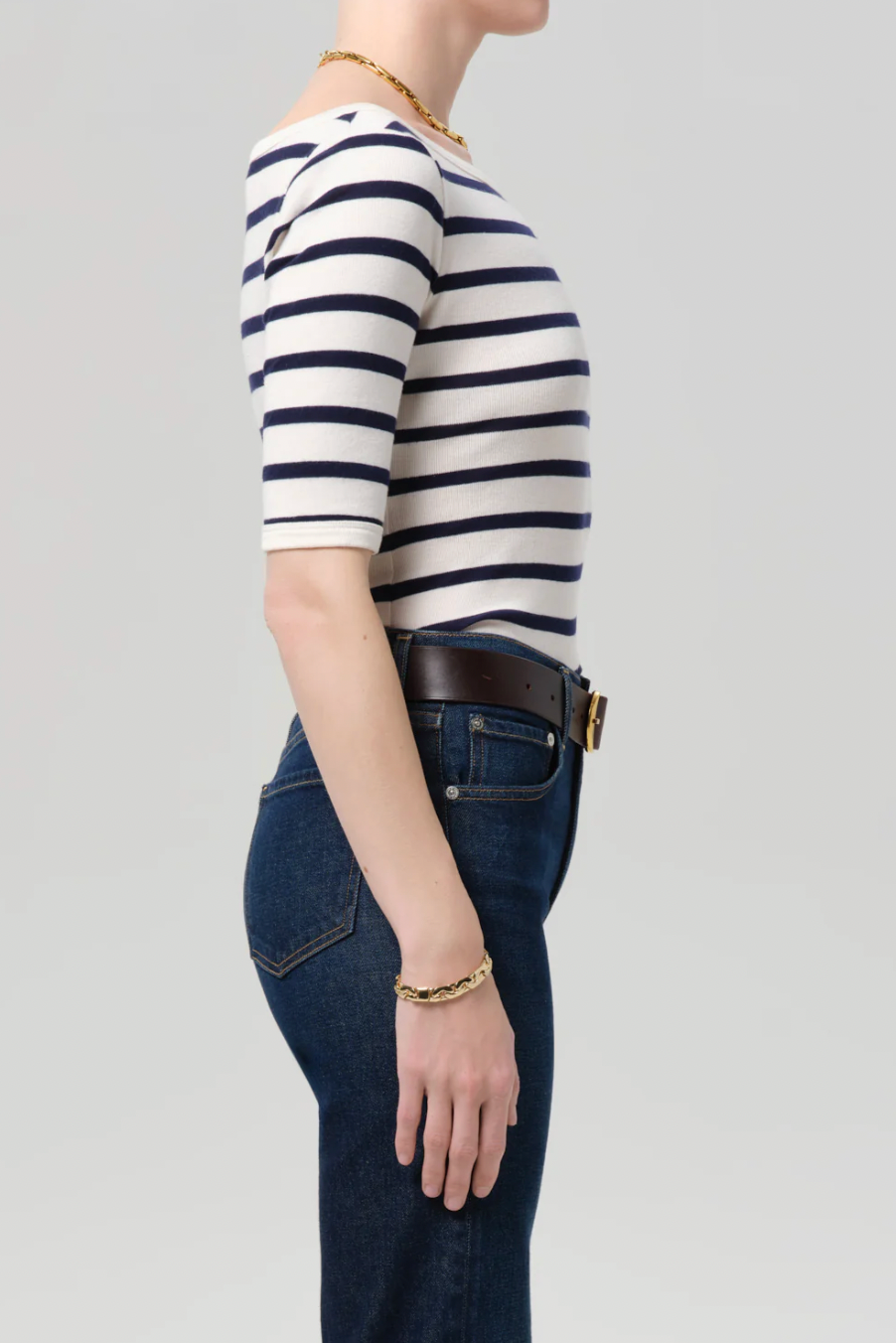 Boat Neck Slim Tee