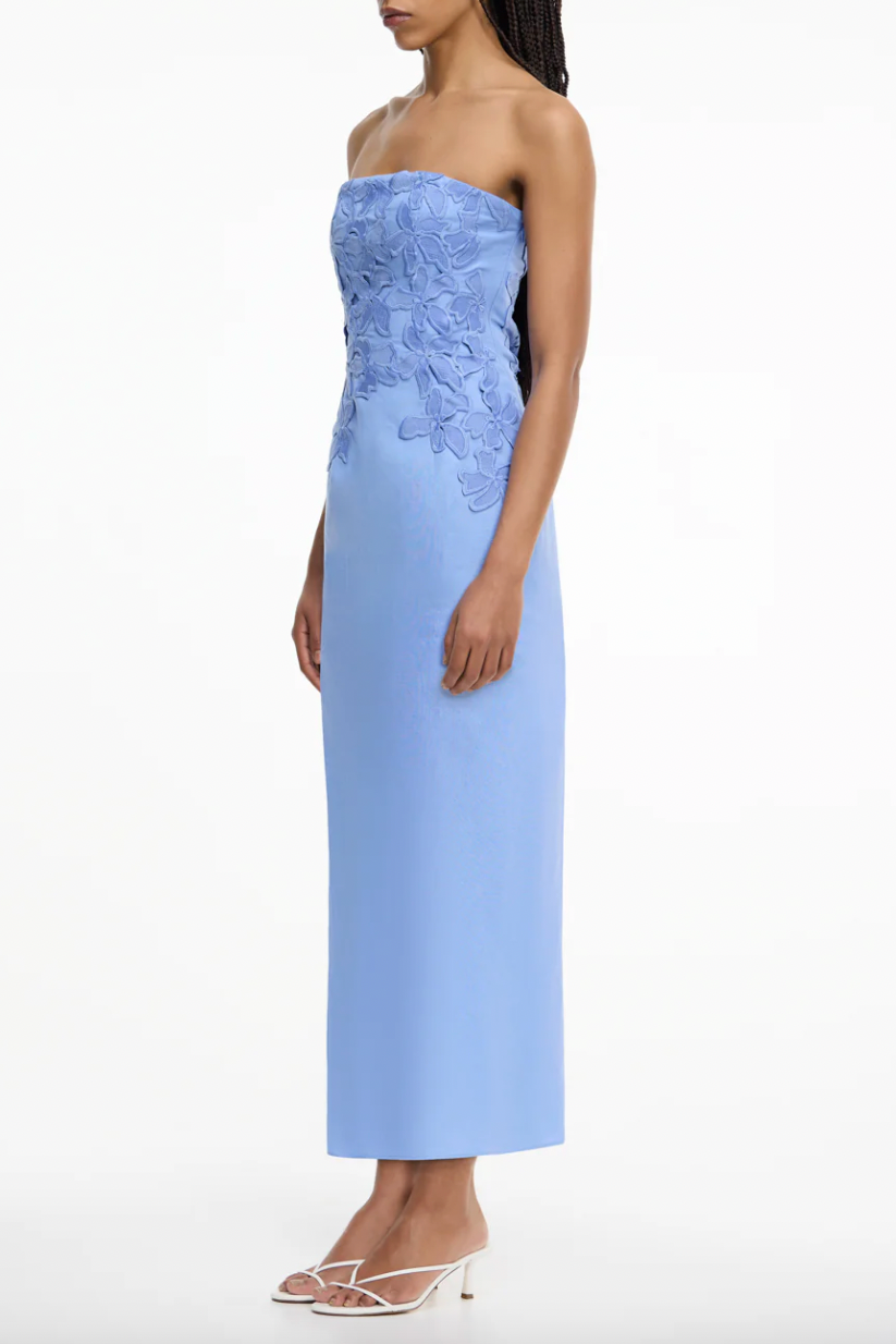 Idette Strapless Midi Dress