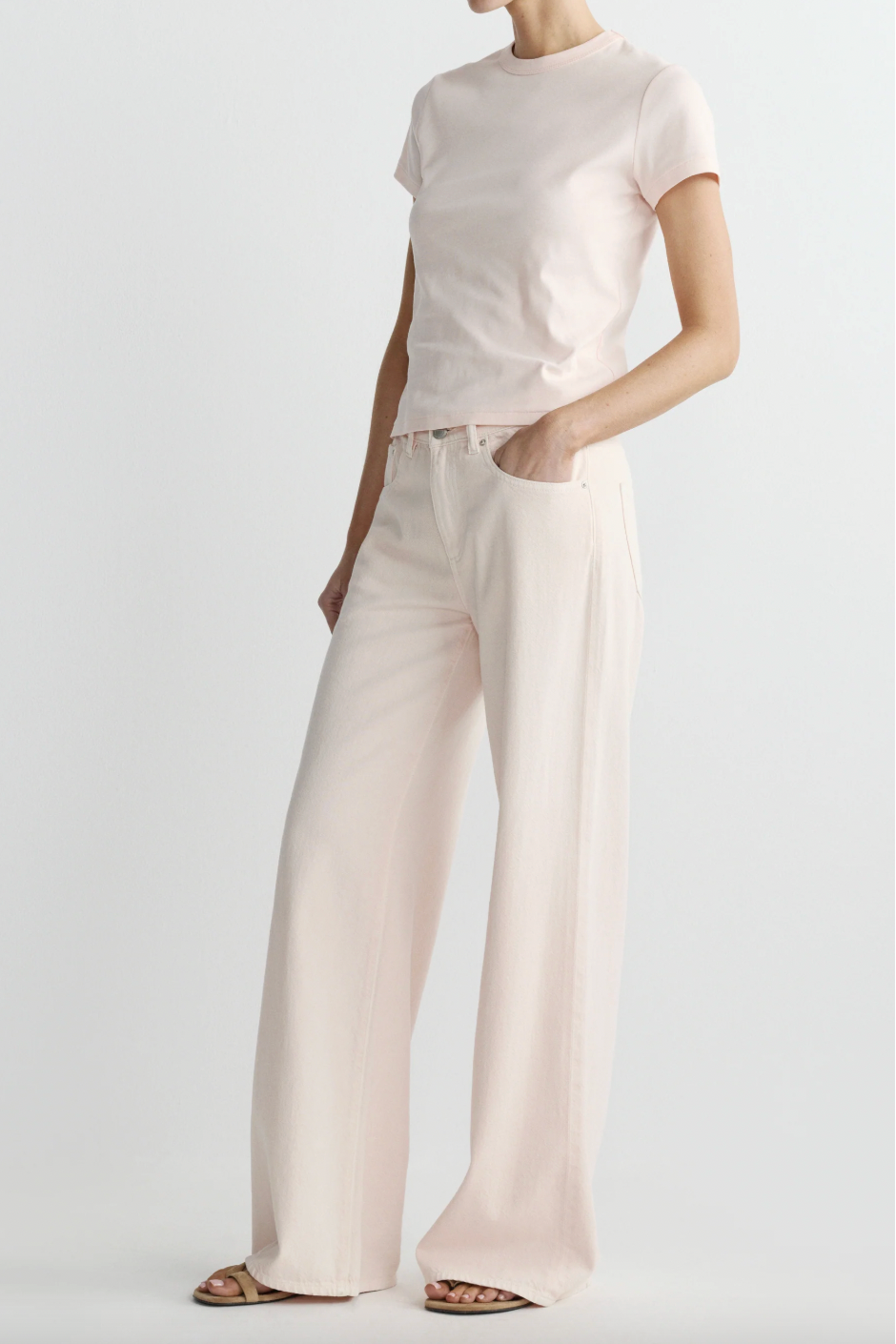 Alex Baggy Wide Leg Mid Rise 32" Jeans