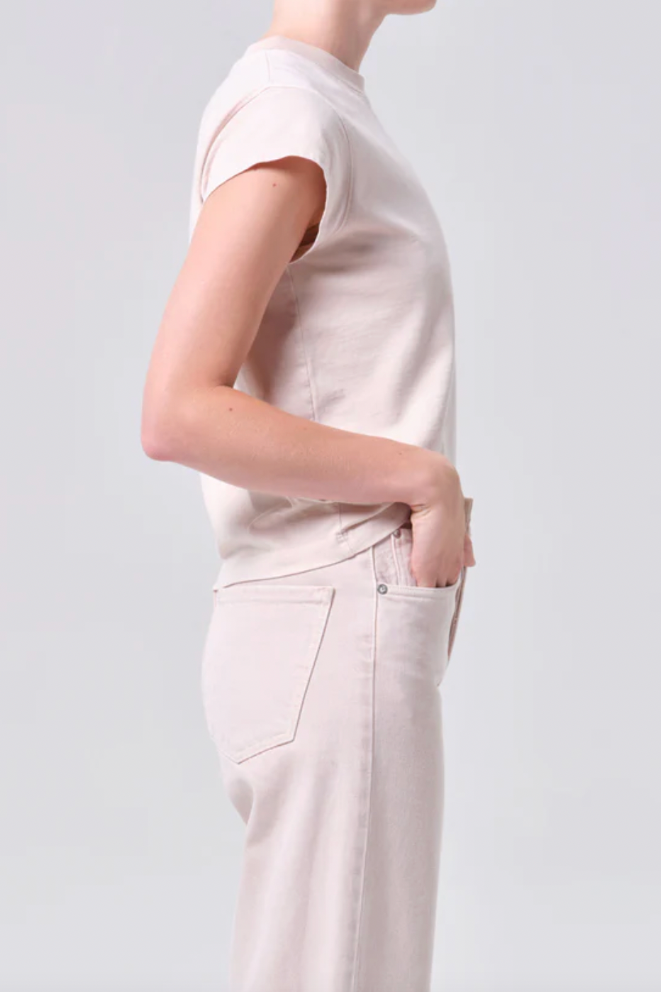 Long Line Bryce Cap Sleeve Tee