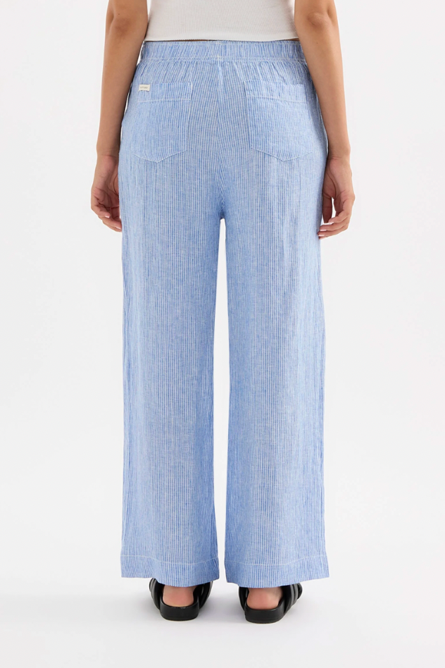 Lounge Stripe Linen Pant