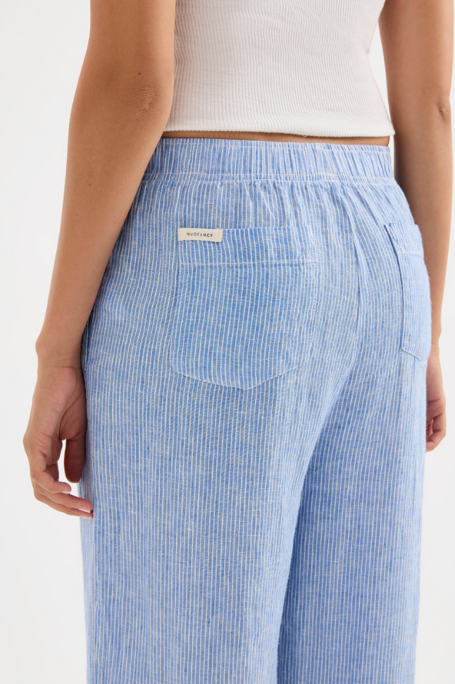 Lounge Stripe Linen Pant