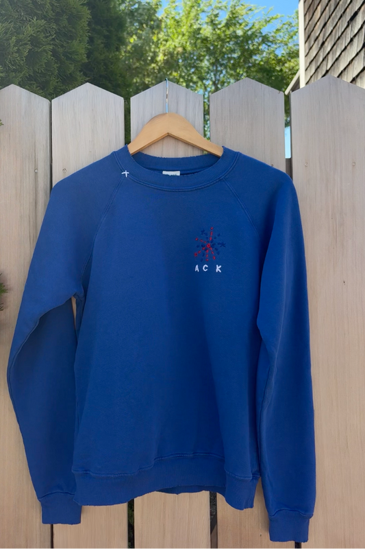 "ACK" Fireworks Sweatshirt - Blue