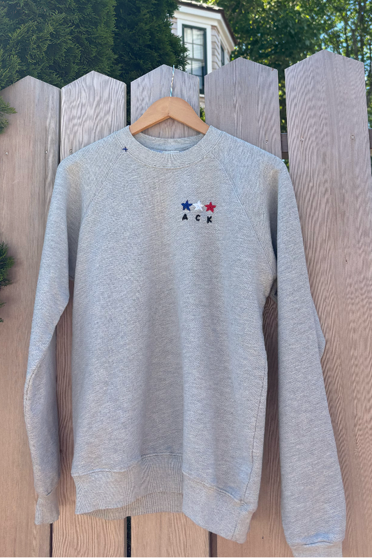 "ACK" Mini Stars Sweatshirt - Grey
