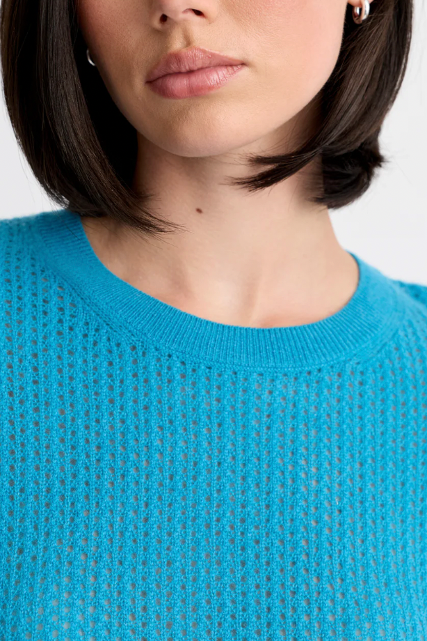 Camille Cashmere Pointelle Pullover