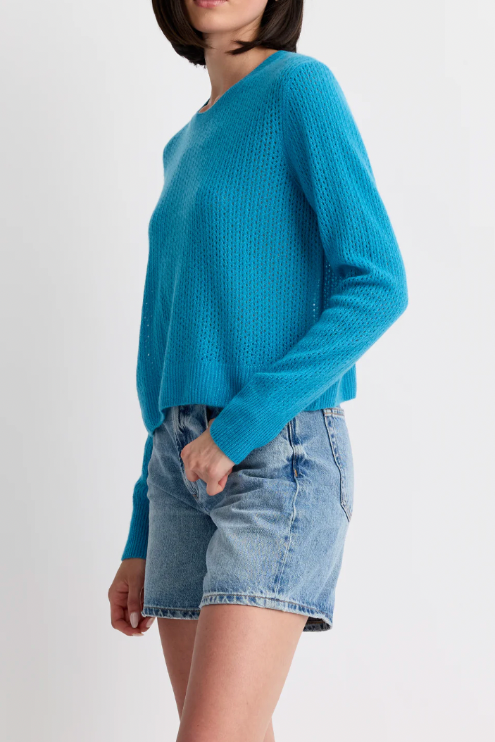 Camille Cashmere Pointelle Pullover