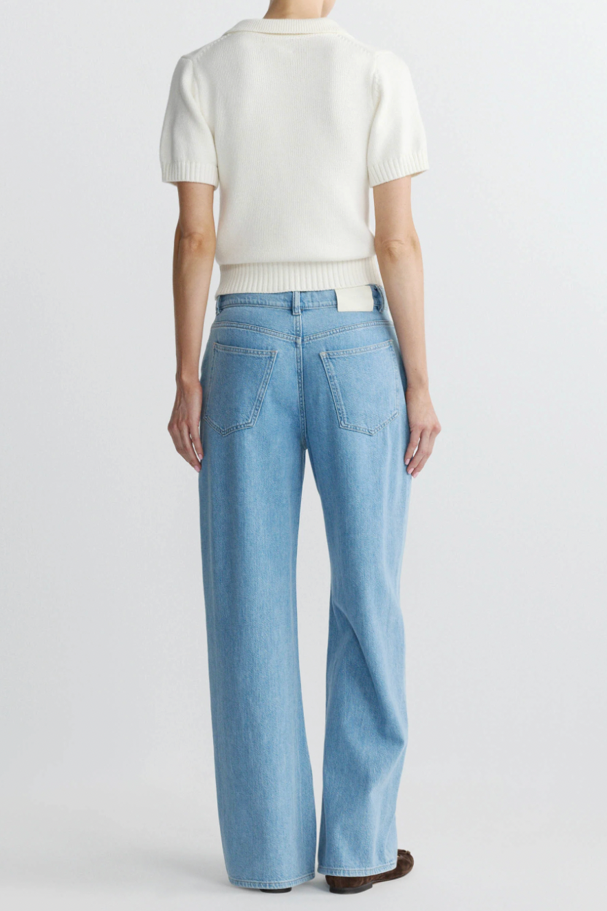 Casie Relaxed Wide Leg Mid Rise 31"