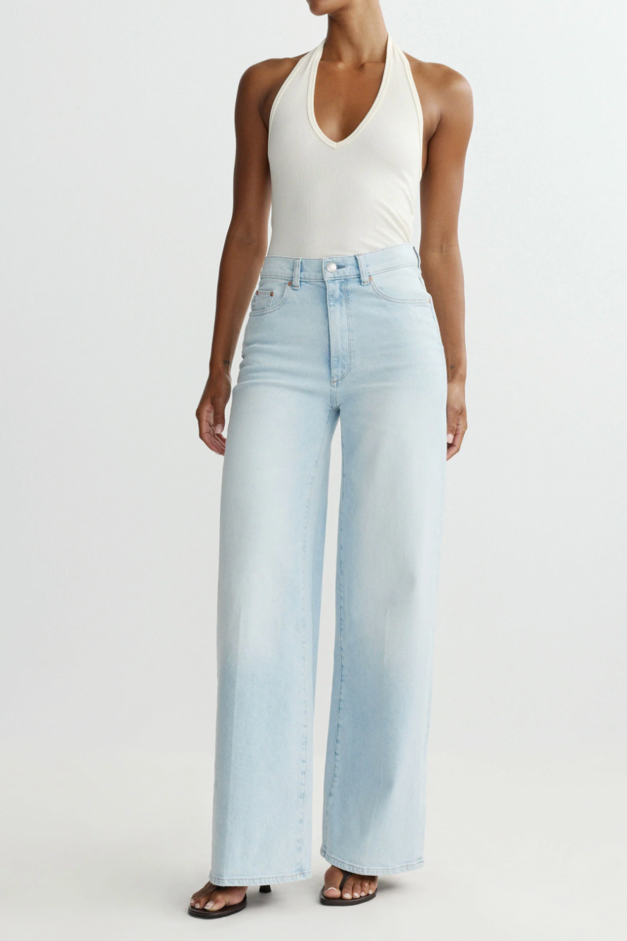 Hepburn Wide Leg High Rise 32" Jeans
