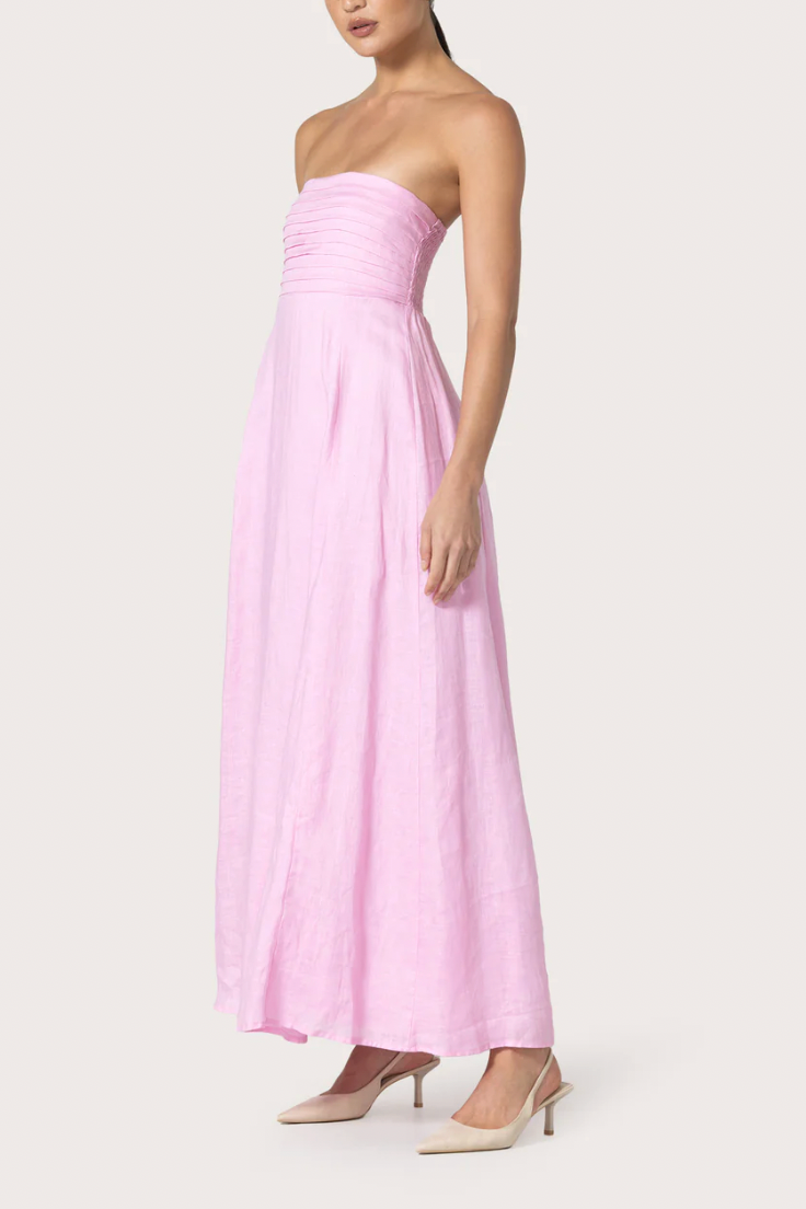 Talia Linen Maxi Dress