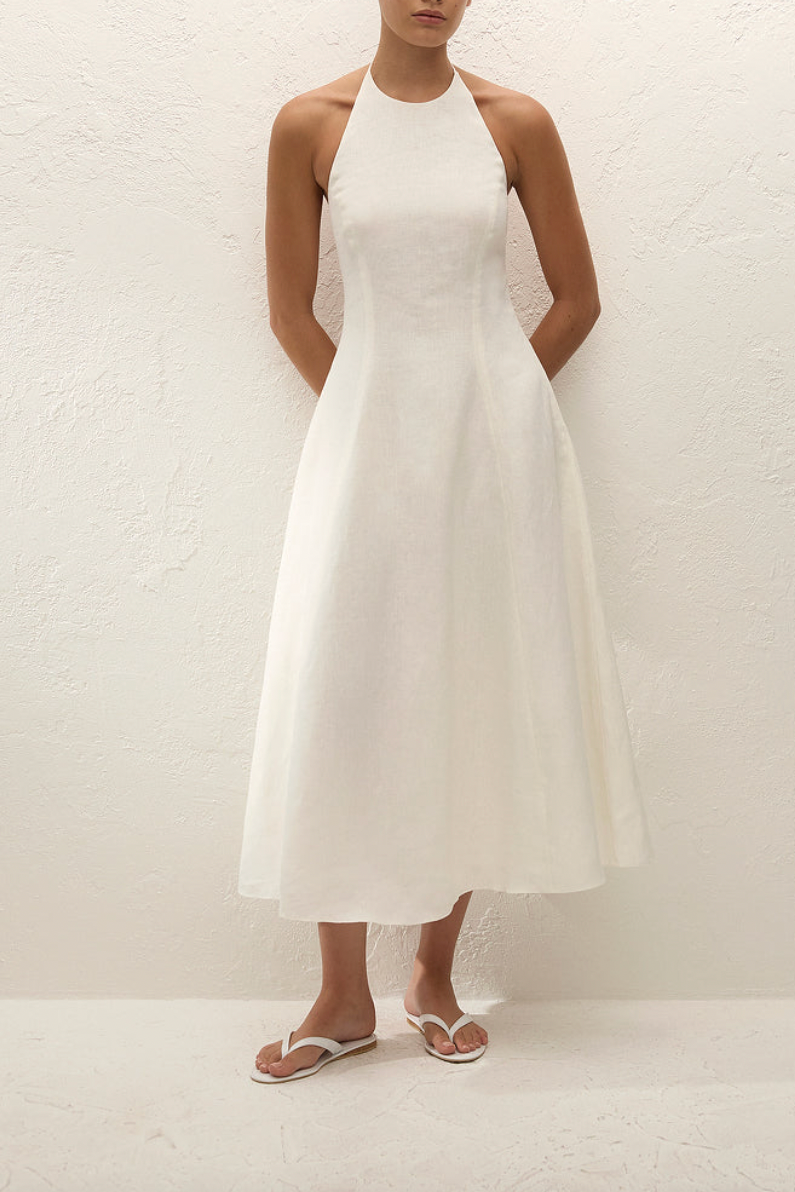 Neolia Midi Dress - White
