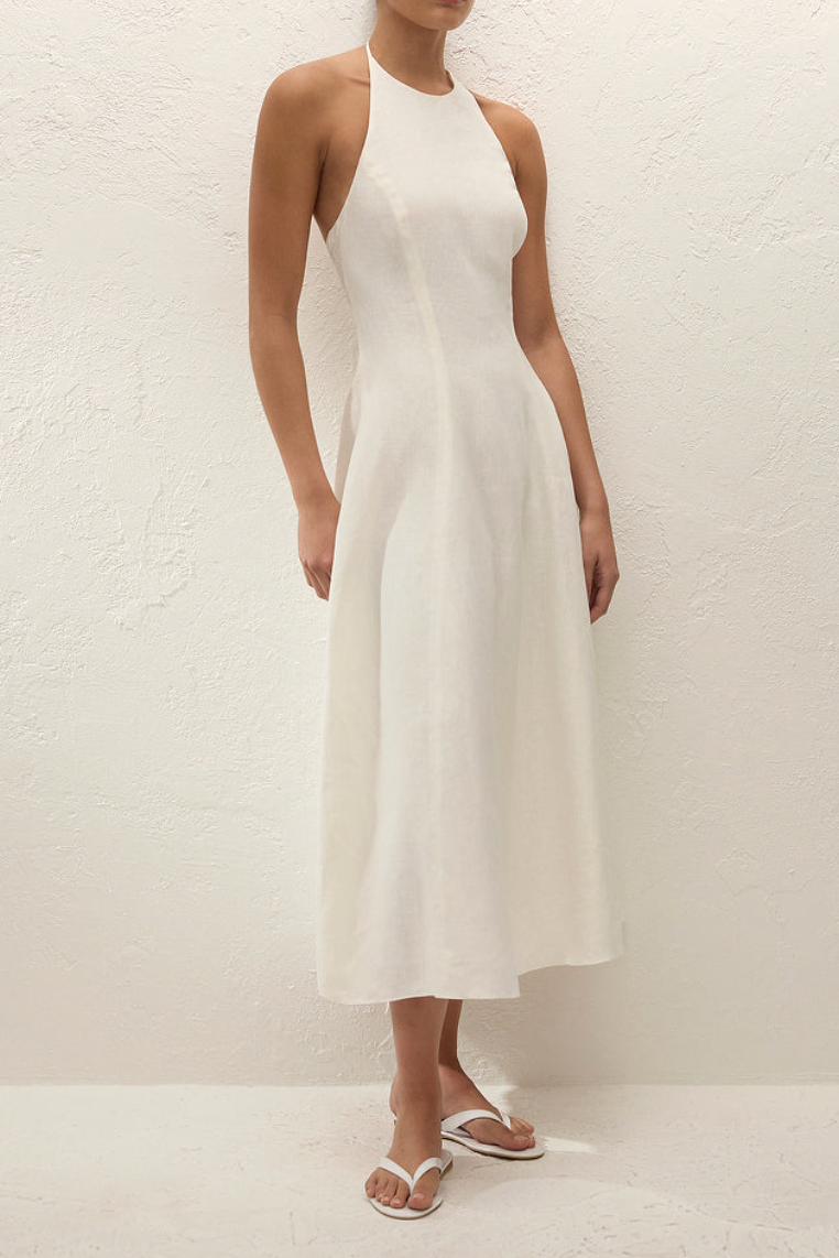 Neolia Midi Dress - White