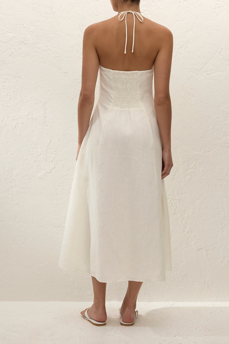 Neolia Midi Dress - White