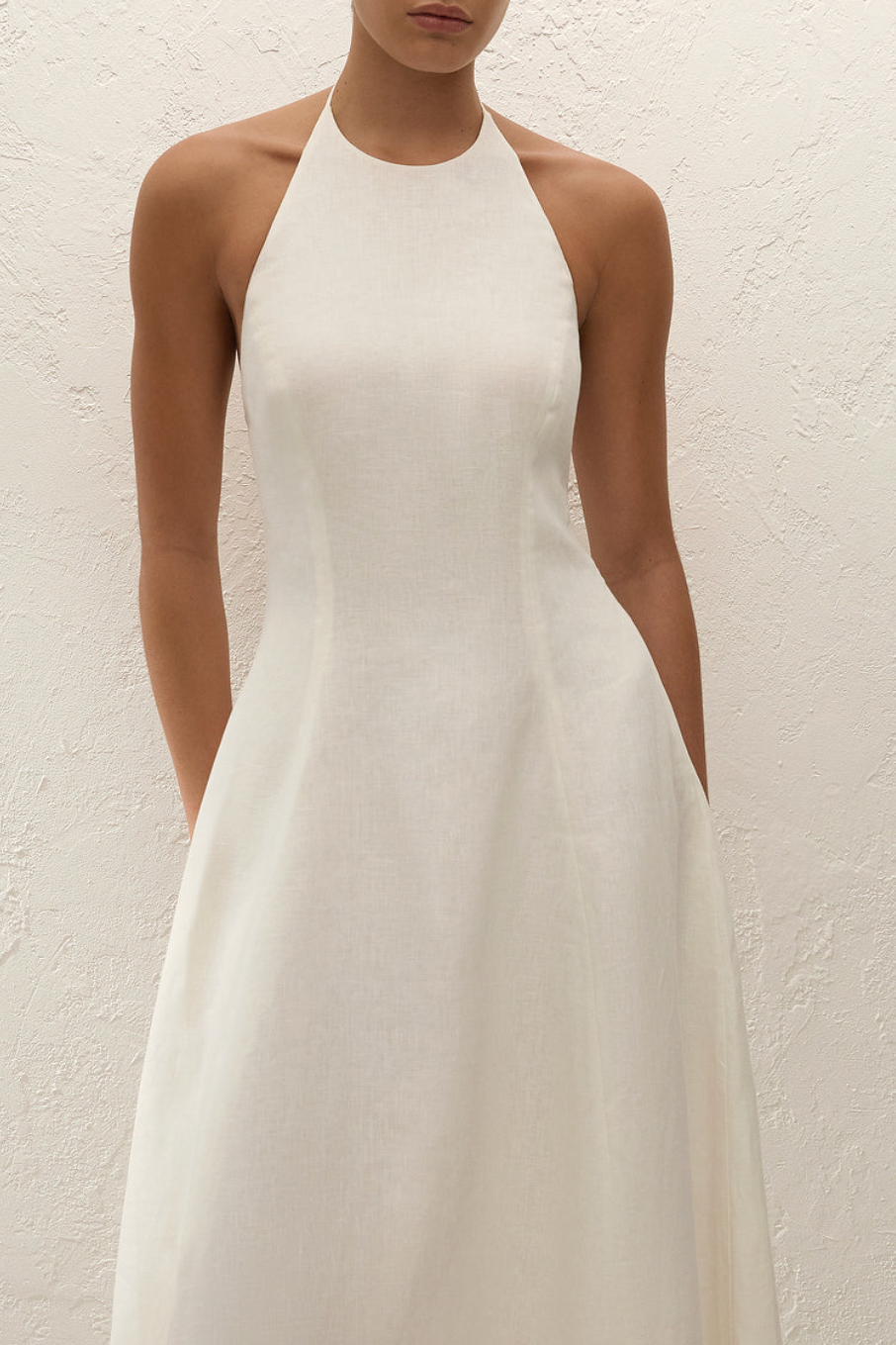 Neolia Midi Dress - White