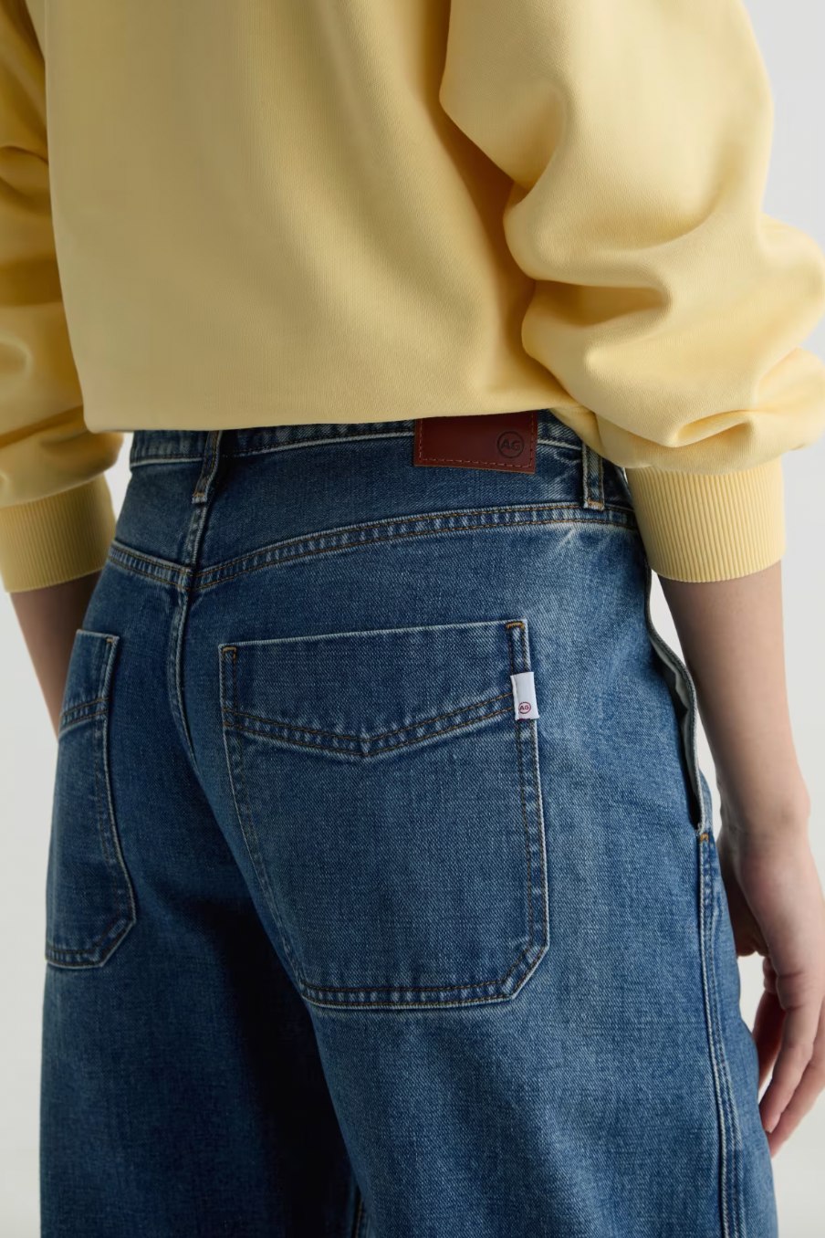 Mercer Cuffed High Rise Barrel Jean