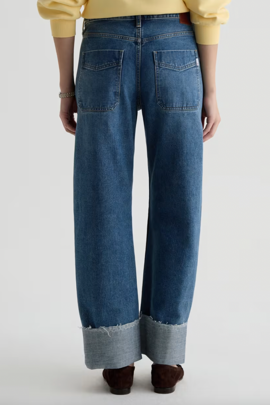 Mercer Cuffed High Rise Barrel Jean