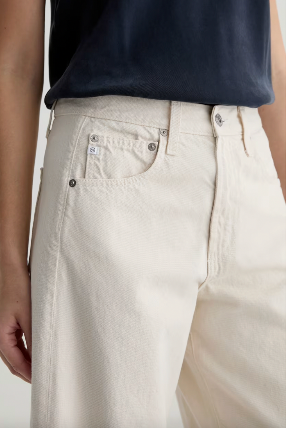 Hattie Crop High Rise Barrel Jean
